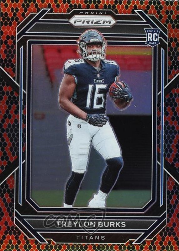 Treylon Burks 2022 Prizm #313 Snakeskin /(SSP) Rookie PSA 10