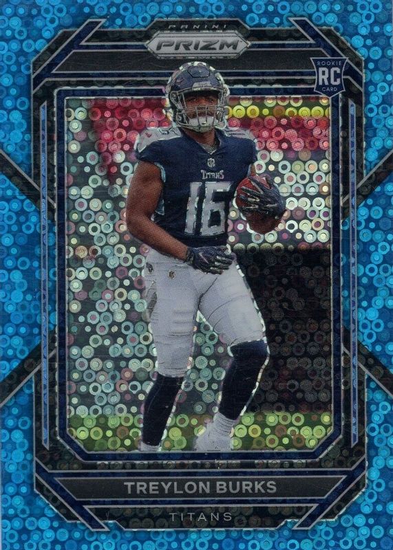 Treylon Burks 2022 Prizm #313 No Huddle Blue /79 Rookie PSA 10