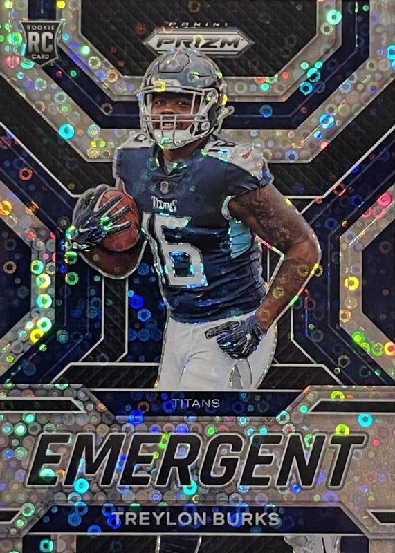 Treylon Burks 2022 Prizm #E-8 Emergent - No Huddle Rookie PSA 10