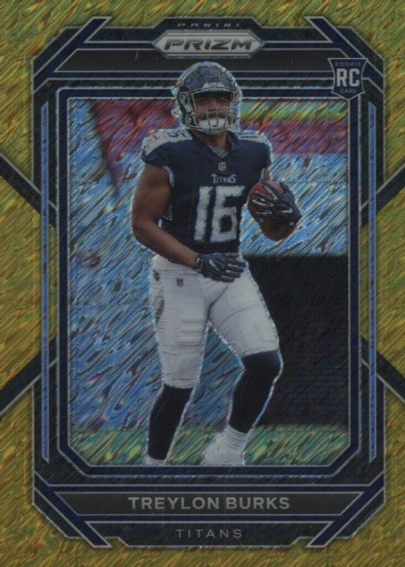 Treylon Burks 2022 Prizm #313 Gold Shimmer /10 Rookie PSA 10