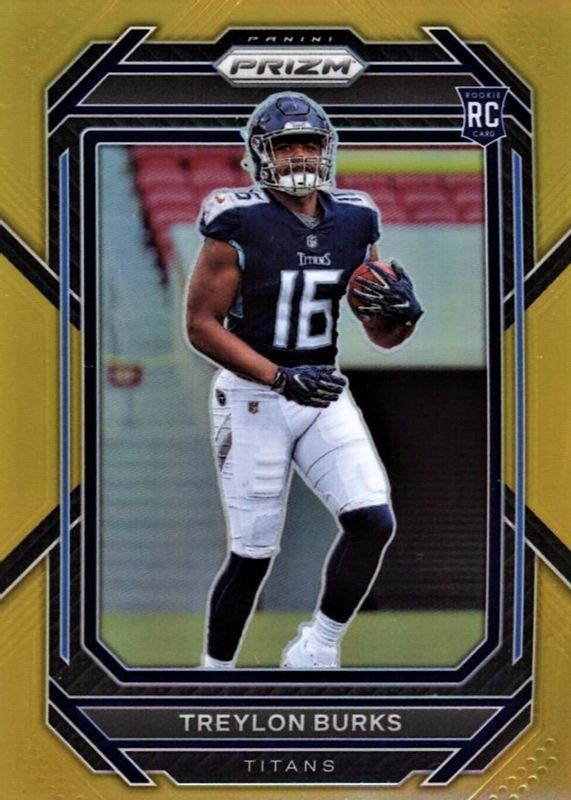 Treylon Burks 2022 Prizm #313 Gold /10 Rookie PSA 10