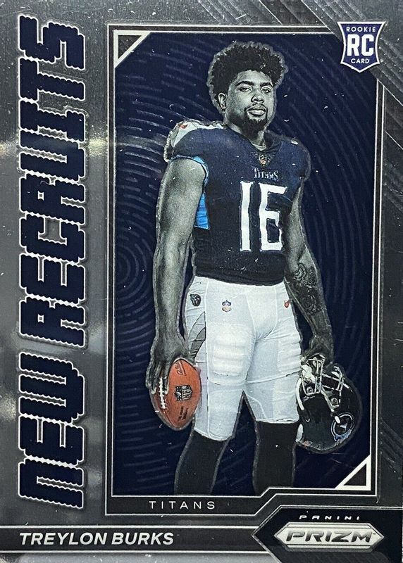 Treylon Burks 2022 Prizm #NR-8 New Recruits Rookie RAW