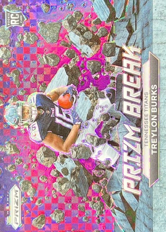 Treylon Burks 2022 Prizm #PB-9 Prizm Break - Purple Power /49 Rookie PSA 10