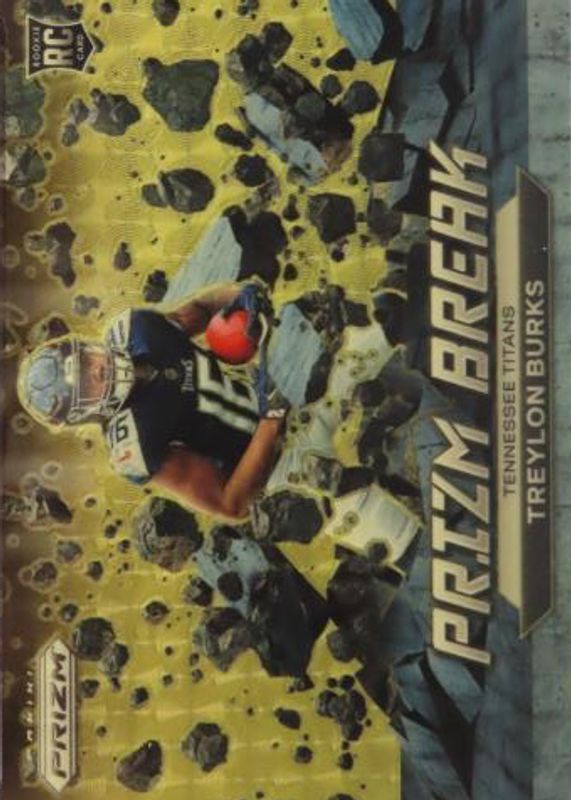 Treylon Burks 2022 Prizm #PB-9 Prizm Break - Gold Vinyl /5 Rookie PSA 10