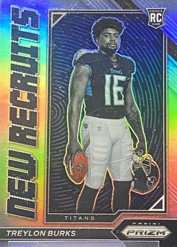 Treylon Burks 2022 Prizm #NR-8 New Recruits - Silver Rookie PSA 10