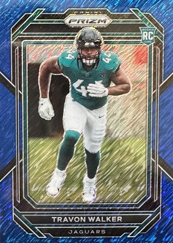 Travon Walker 2022 Prizm #339 Blue Shimmer /25 Rookie SGC 9.5