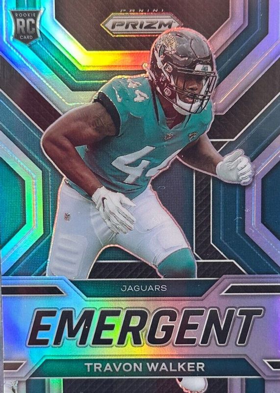 Travon Walker 2022 Prizm #E-19 Emergent - Silver Rookie PSA 10