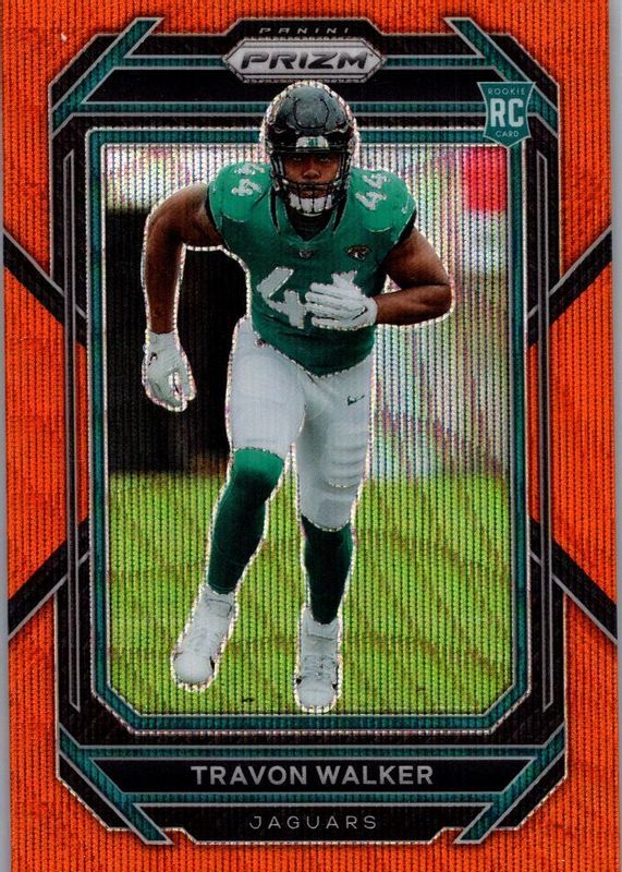 Travon Walker 2022 Prizm #339 Orange Wave /60 Rookie PSA 10