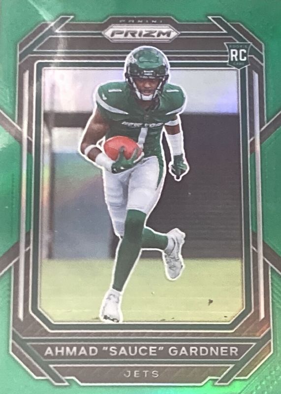 Sauce Gardner 2022 Prizm #341 Green Rookie RAW