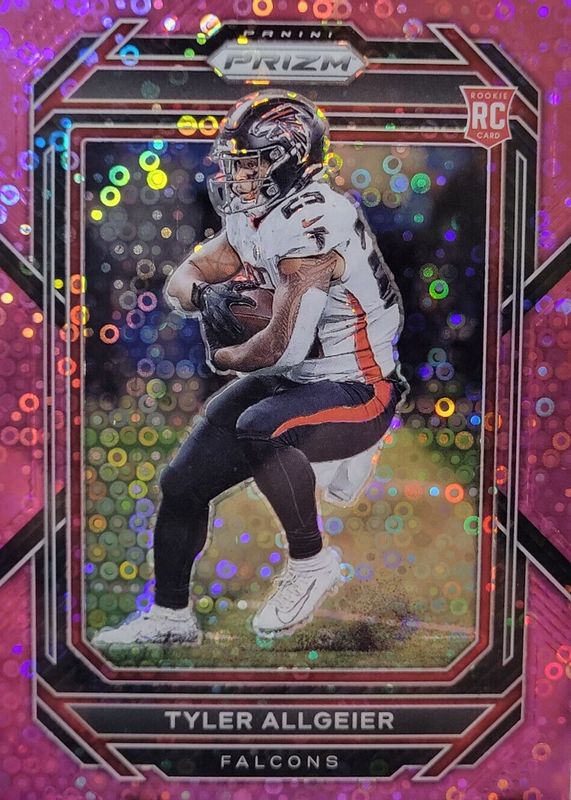 Tyler Allgeier 2022 Prizm #344 No Huddle Pink /15 Rookie SGC 10