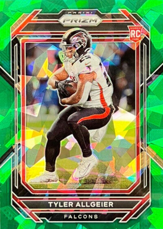 Tyler Allgeier 2022 Prizm #344 Green Ice Rookie RAW