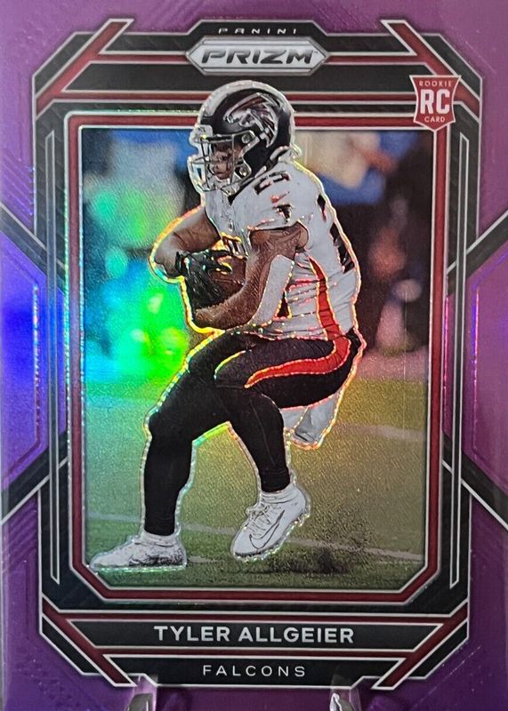 Tyler Allgeier 2022 Prizm #344 Purple /125 Rookie RAW