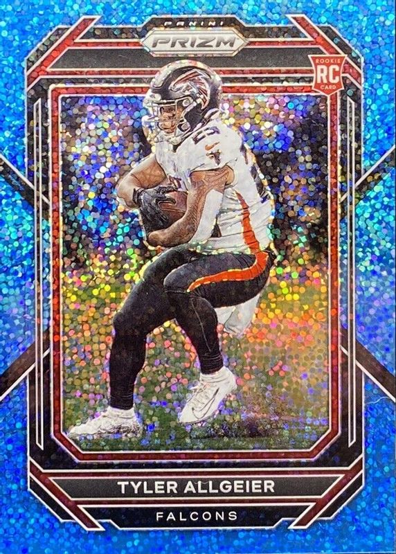 Tyler Allgeier 2022 Prizm #344 Blue Sparkle /96 Rookie RAW