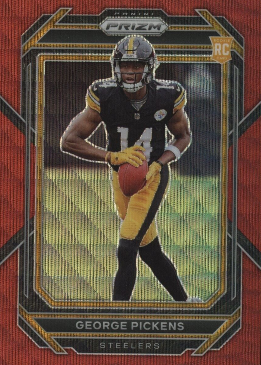 George Pickens 2022 Prizm #329 Red Wave /149 Price Guide - Sports