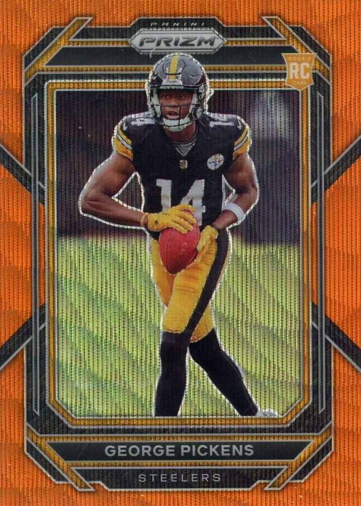 George Pickens 2022 Prizm #329 Orange Wave /60 Price Guide