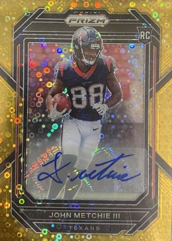 John Metchie III 2022 Prizm #316 Rookie Autographs - No Huddle Gold /10 PSA 10