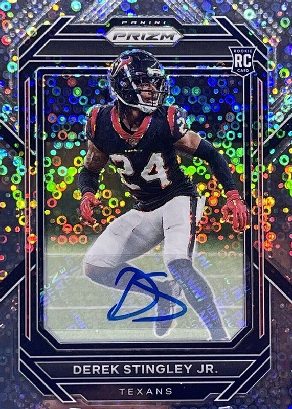 Derek Stingley Jr. 2022 Prizm #369 Rookie Autographs - No Huddle Rookie SGC 10