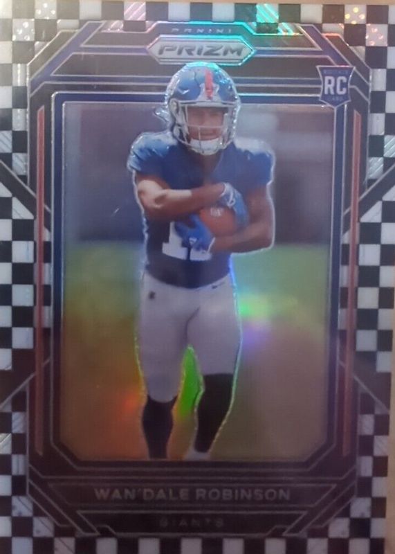 Wan'Dale Robinson 2022 Prizm #315 Black & White Checker /(SSP) Rookie RAW