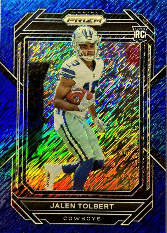 Jalen Tolbert 2022 Prizm #333 Blue Shimmer /25 Rookie PSA 10