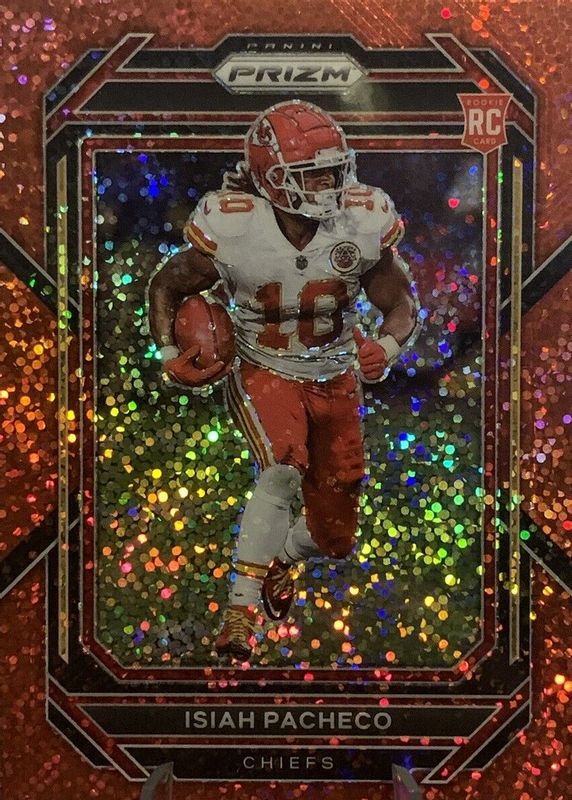 Isiah Pacheco 2022 Prizm #352 Red Sparkle /(SSP) Rookie SGC 9.5