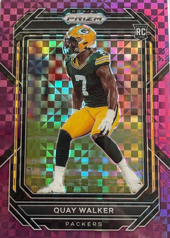 Quay Walker 2022 Prizm #373 Purple Power /49 Rookie PSA 10