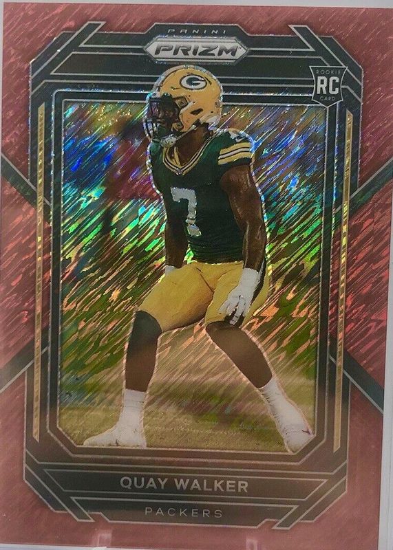 Quay Walker 2022 Prizm #373 Red Shimmer /35 Rookie PSA 10