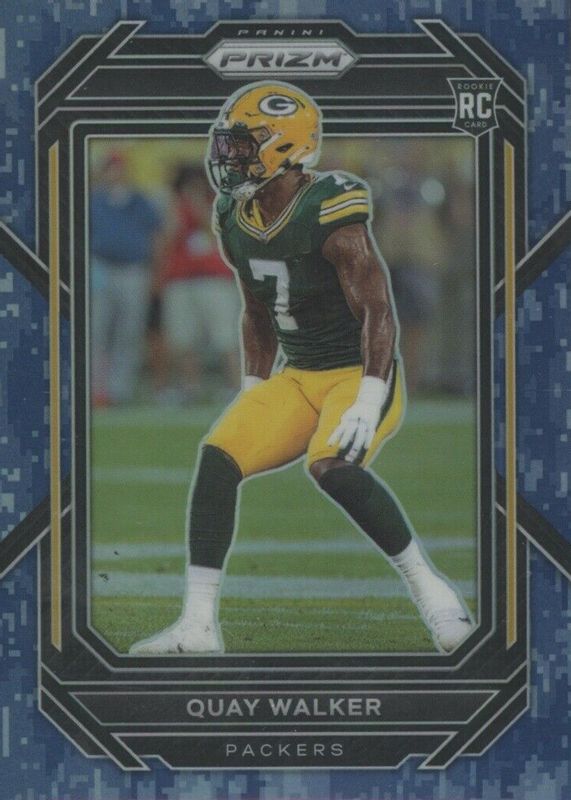 Quay Walker 2022 Prizm #373 Navy Camo /25 Rookie PSA 10