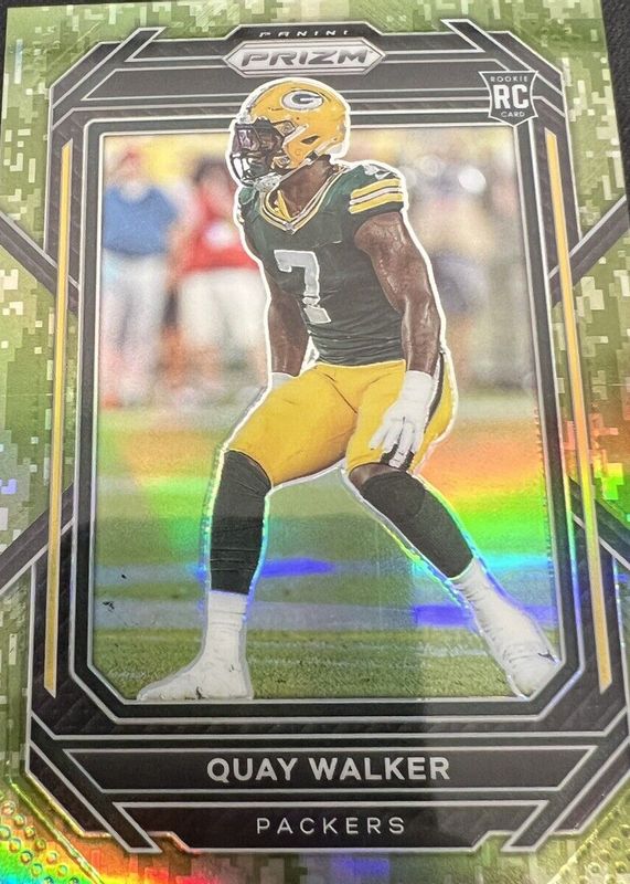 Quay Walker 2022 Prizm #373 Forest Camo /15 Rookie RAW