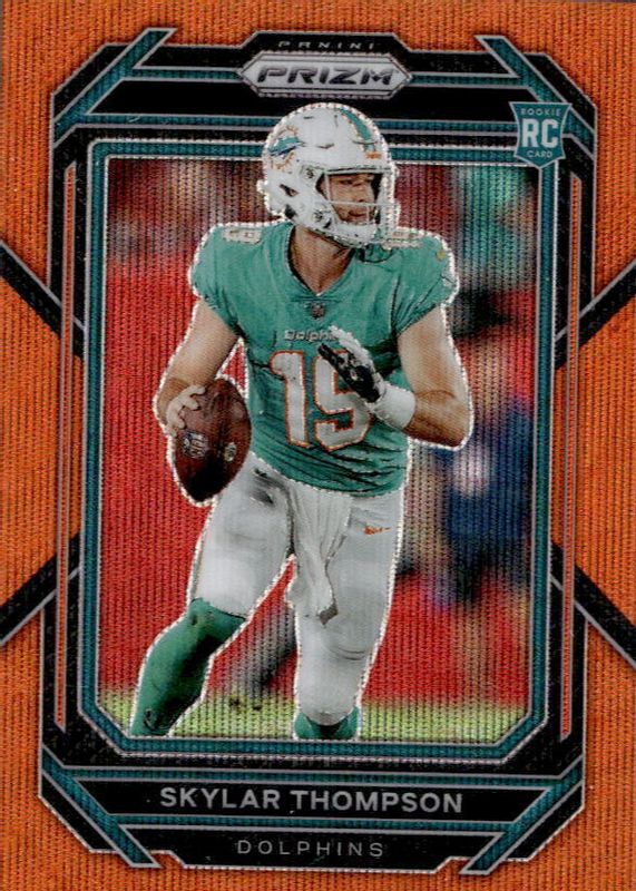 Skylar Thompson 2022 Prizm #354 Orange Wave /60 Rookie PSA 10