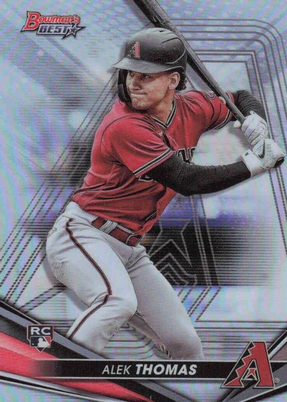 Alek Thomas 2022 Bowman's Best #22 Refractor Rookie SGC 10