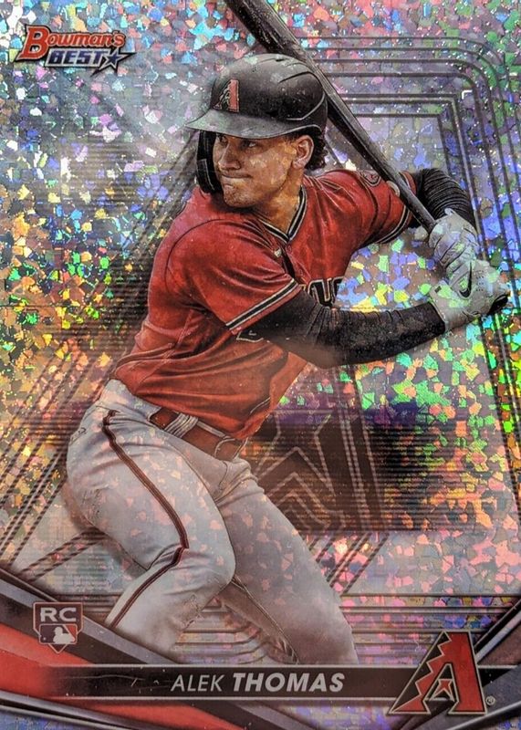 Alek Thomas 2022 Bowman's Best #22 Mini-Diamond Refractor /299 Rookie SGC 10