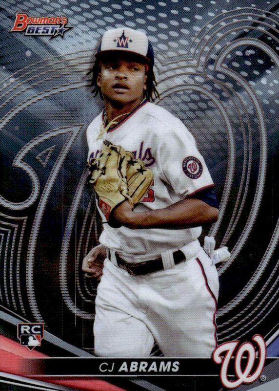 CJ Abrams 2022 Bowman's Best #49 Base Rookie PSA 10