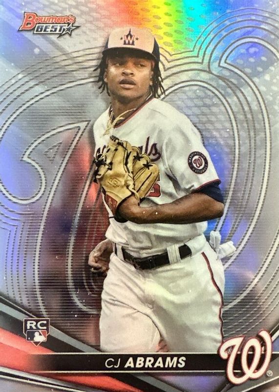 CJ Abrams 2022 Bowman's Best #49 Refractor Rookie PSA 10