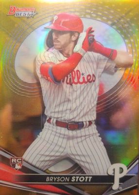 Bryson Stott 2022 Topps Chrome #RA-BS Rookie Auto Price