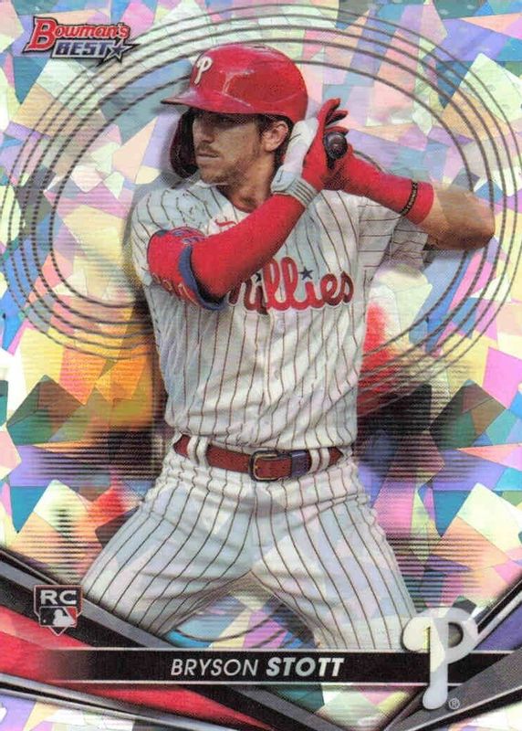 Bryson Stott 2022 Bowman's Best #2 Atomic Refractor Rookie PSA 10