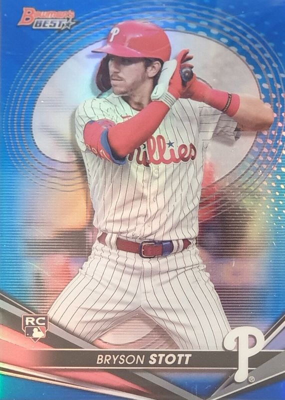 Bryson Stott 2022 Bowman's Best #2 Blue Refractor /150 Rookie SGC 9.5