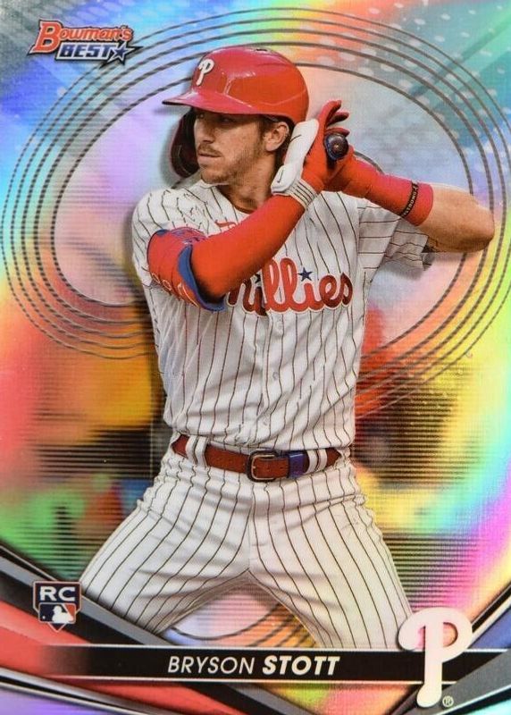 Bryson Stott 2022 Bowman's Best #2 Refractor Rookie PSA 10