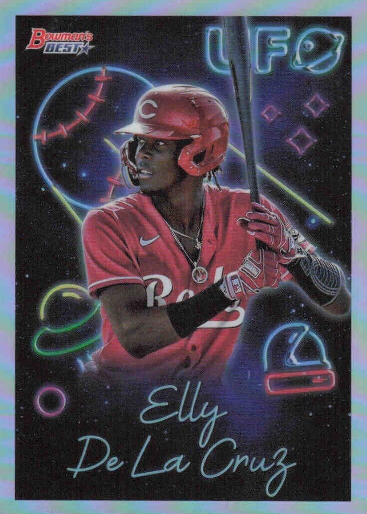 スポーツ選手 ELLY DE LA CRUZ_2022 Bowman's Best Elly De La Cruz Autographed 2022 Bowman Chrome Rookie Card