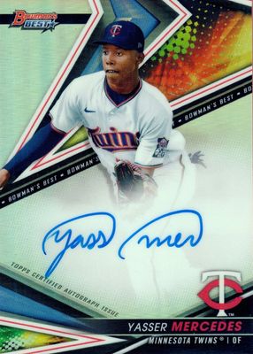 2022 Bowman's Best #T22-YME Best of 2022 Autographs - Refractor