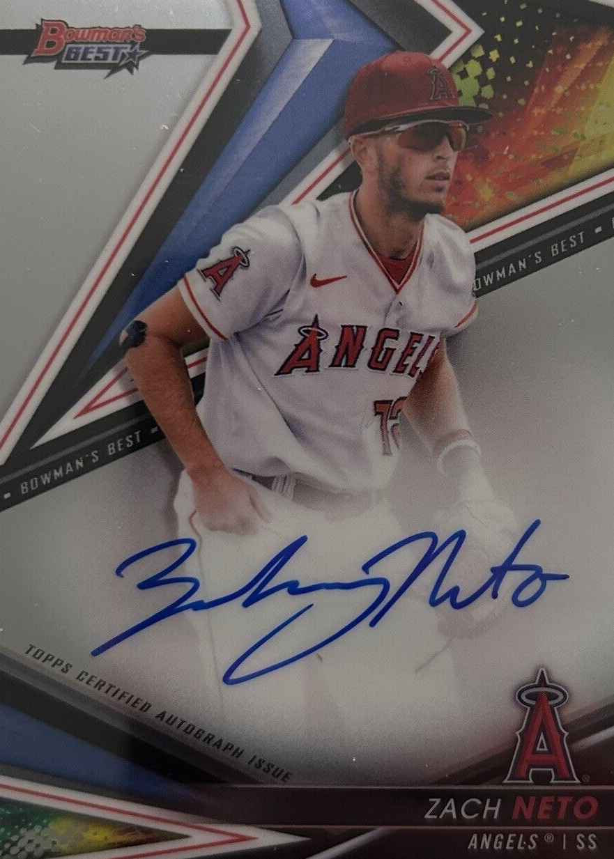 2023 Bowman's Best Reel to Reel Zach Neto Rookie Auto /150 #RTR-ZN