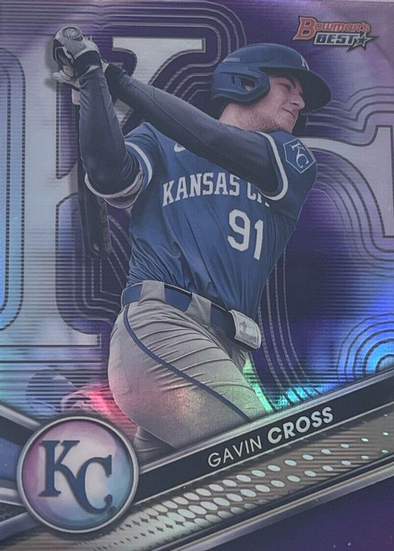 Gavin Cross 2022 Bowman's Best #TP-5 Top Prospects - Purple Refractor /250 SGC 10