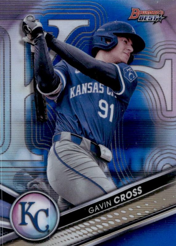 Gavin Cross 2022 Bowman's Best #TP-5 Top Prospects - Blue Refractor /150 PSA 10