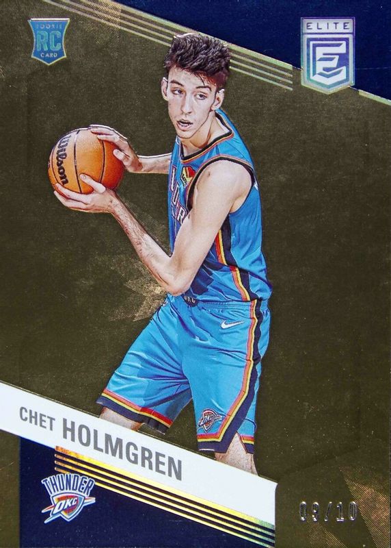 Chet Holmgren 2022 Elite #241 Gold /10 Rookie SGC 9