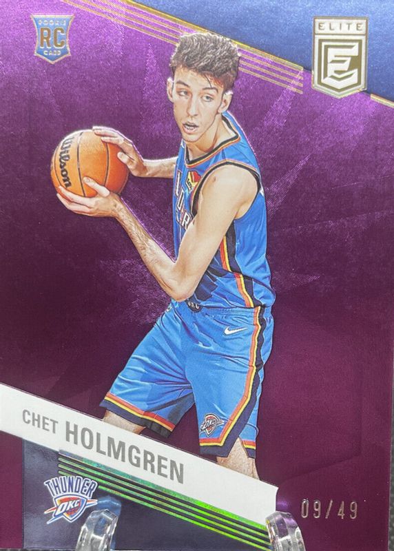 Chet Holmgren 2022 Elite #241 Purple /49 Rookie SGC 9