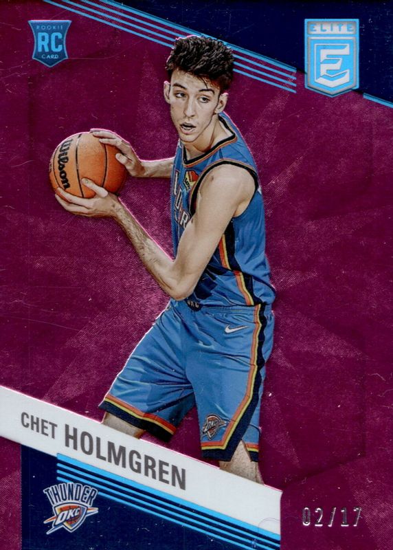 Chet Holmgren 2022 Elite #241 FOTL Pink /17 Rookie PSA 9