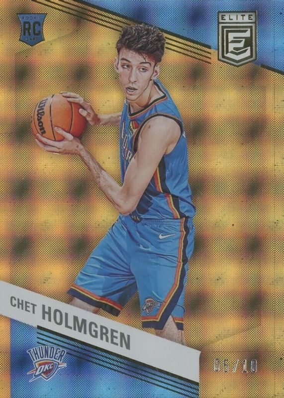 Chet Holmgren 2022 Elite #241 Asia Hyper Gold /10 Rookie PSA 10