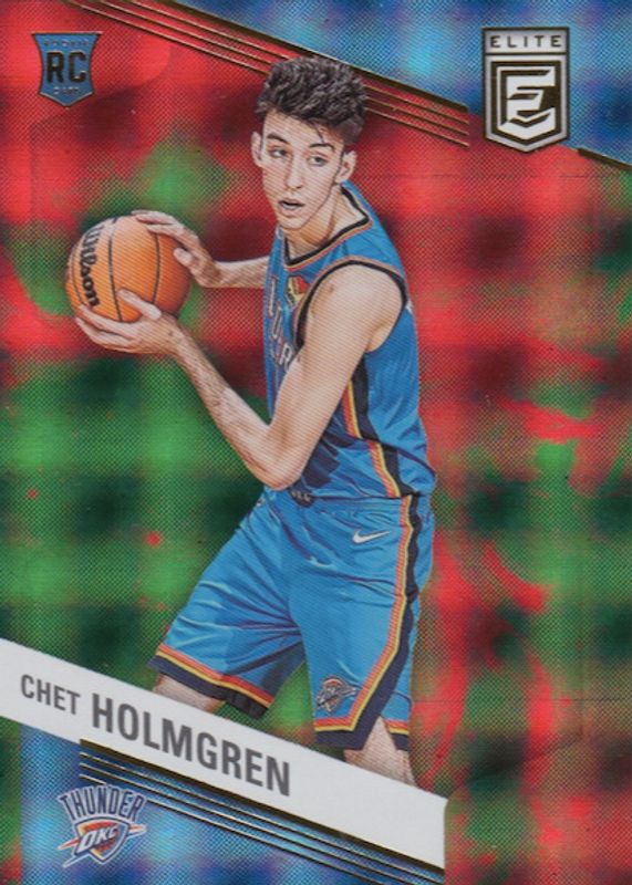 Chet Holmgren 2022 Elite #241 Asia Hyper Red & Green Rookie PSA 10