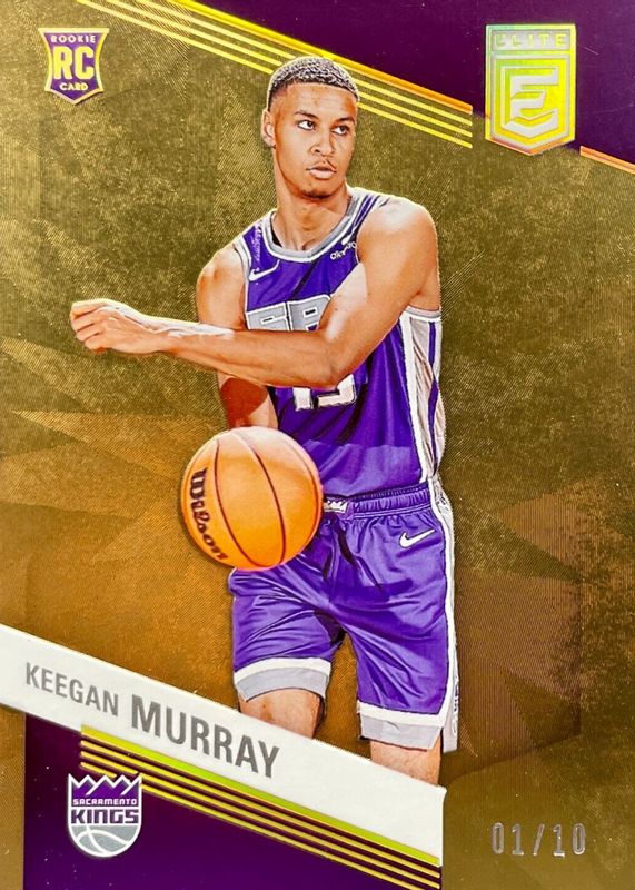 Keegan Murray 2022 Elite #209 Gold /10 Rookie SGC 10