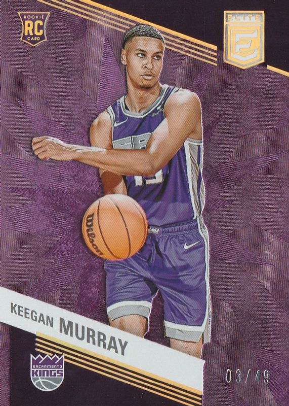 Keegan Murray 2022 Elite #209 Purple /49 Rookie RAW