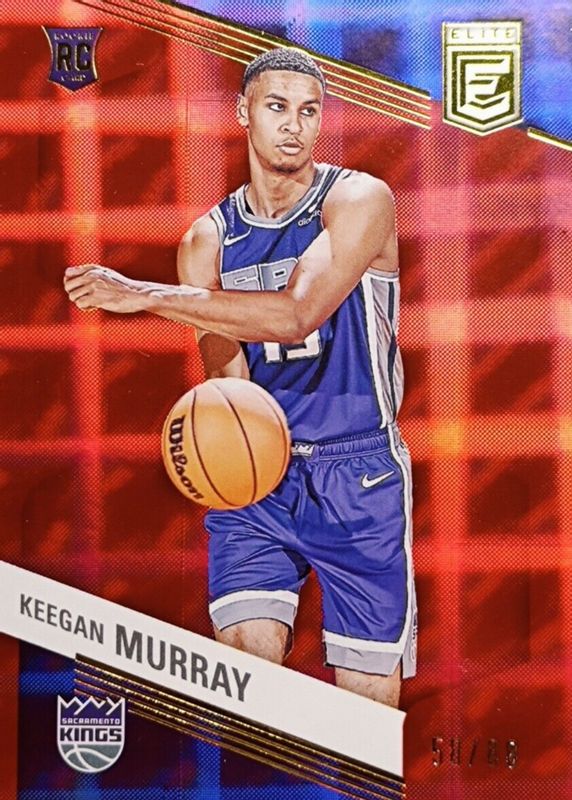 Keegan Murray 2022 Elite #209 Asia Hyper Red /88 Rookie SGC 10